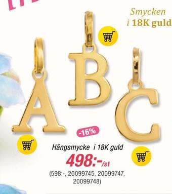 Guldfynd Hängsmycke i 18k guld erbjuda