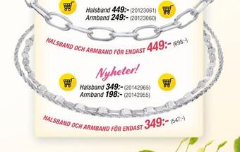 Guldfynd Halsband och armband erbjuda