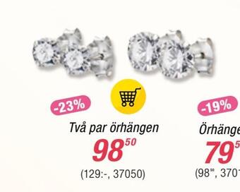 Guldfynd Två par örhängen erbjuda