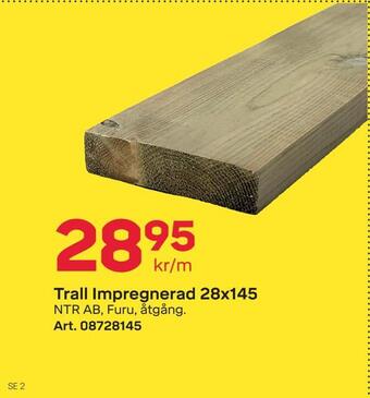 Byggmax Trall impregnerad 28x145 erbjuda