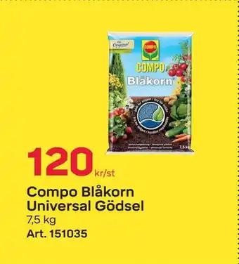 Byggmax Compo blåkorn universal gödsel erbjuda