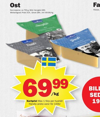 Pekås Ost erbjuda