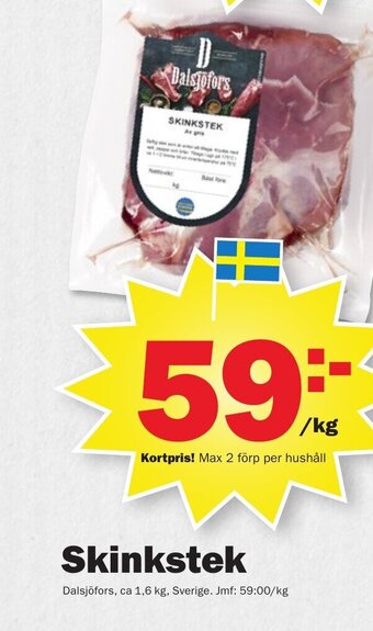 Pekås Skinkstek erbjuda