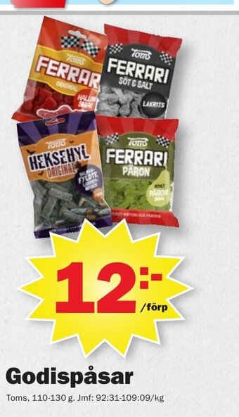 Pekås Godispåsar erbjuda