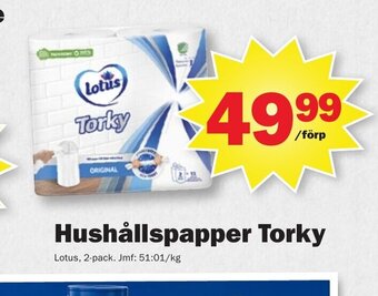 Pekås Hushållspapper Torky erbjuda