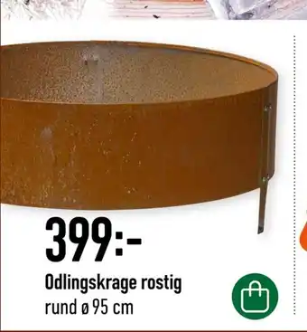 Granngården Odlingskrage rostig rund ø 95 cm erbjuda