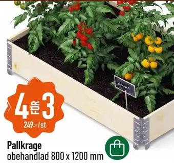 Granngården Pallkrage obehandlad 800 x 1200 mm erbjuda