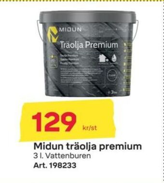 Byggmax Midun träolja erbjuda