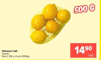 Coop Extra Coop citroner erbjuda