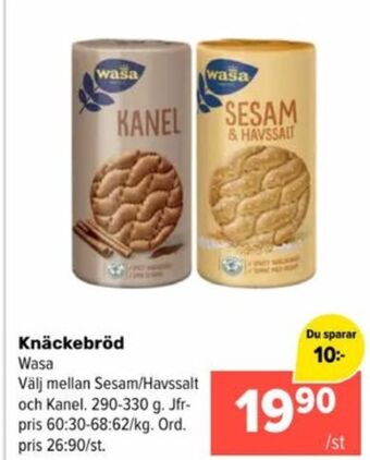 Coop Extra Runda knäckebröd erbjuda