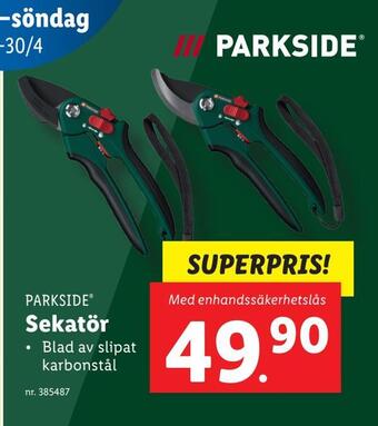 Lidl Sekatör erbjuda