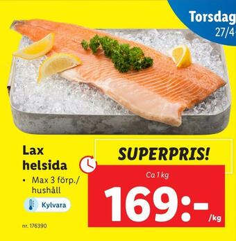 Lidl Lax helsida erbjuda