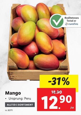 Lidl Mango erbjuda