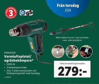 Lidl Varmluftspistol/ ogräsbekämpare erbjuda