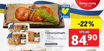 Lidl Tvådelad kycklingfilé erbjuda