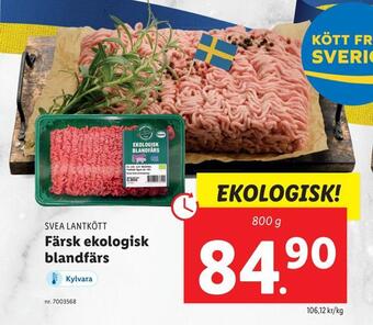 Lidl Färsk ekologisk blandfärs erbjuda