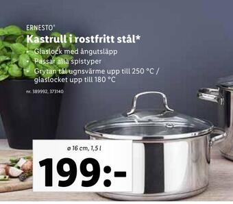 Lidl Kastrull i rostfritt stål erbjuda