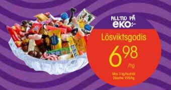 EKO Lösviktsgodis erbjuda