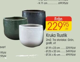 EKO Blomin krukor erbjuda