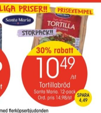 EKO Santa maria tortillas erbjuda