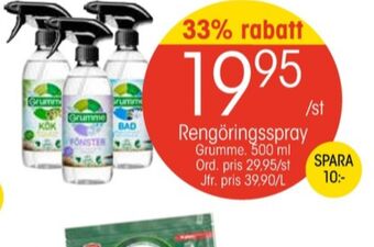 EKO Grumme rengöringsmedel erbjuda