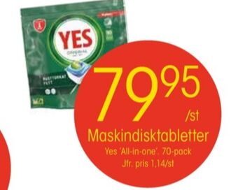 EKO Yes diskmaskintabs erbjuda
