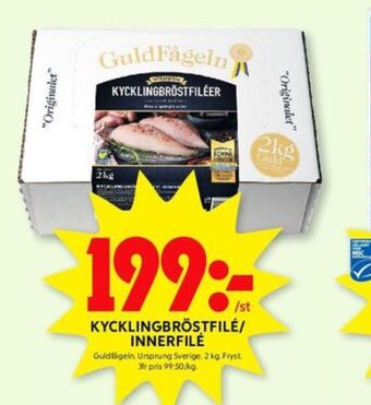 ICA Kvantum Guldfågeln kycklingbröstfilé erbjuda