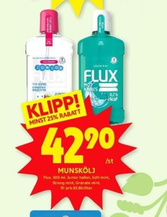 ICA Kvantum Flux munskölj erbjuda
