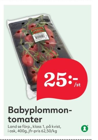 Hemköp Plommontomater erbjuda
