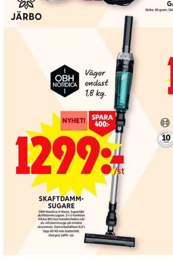 ICA Maxi Obh nordica dammsugare erbjuda