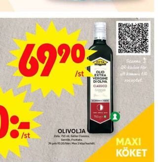ICA Maxi Zeta olivolja erbjuda