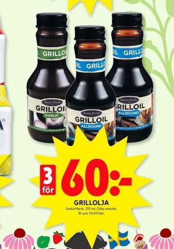 ICA Kvantum Santa maria grillolja erbjuda