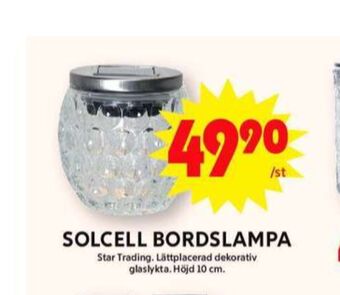 ICA Maxi Star trading solcellslampor erbjuda
