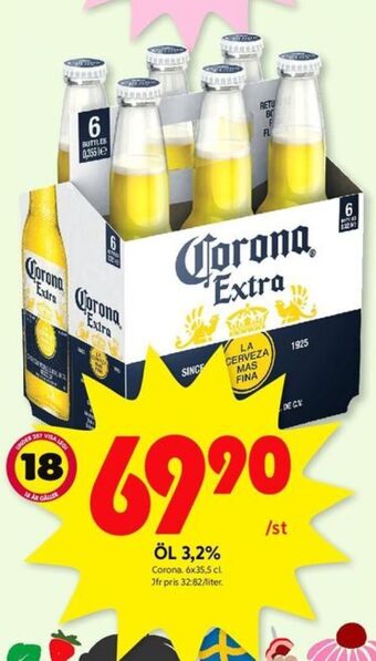 ICA Kvantum Corona extra specialöl erbjuda