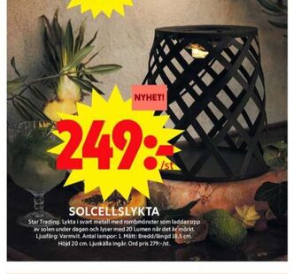 ICA Maxi Star trading solcellslampor erbjuda