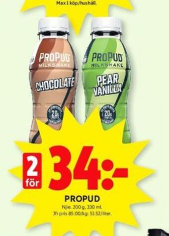 ICA Kvantum Propud milk shake erbjuda