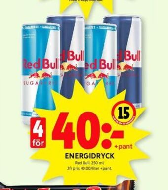ICA Kvantum Red bull energidryck erbjuda
