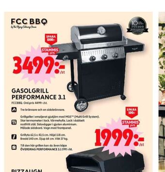 ICA Maxi Fcc bbq gasolgrill erbjuda