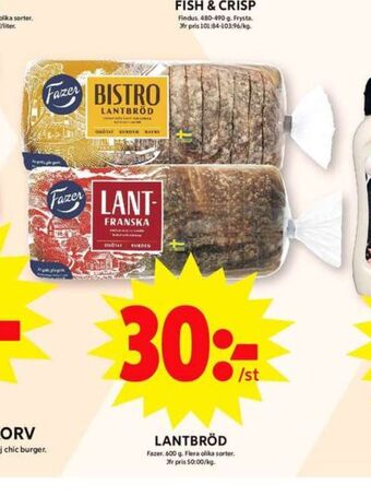 ICA Maxi Bistro lantbröd erbjuda