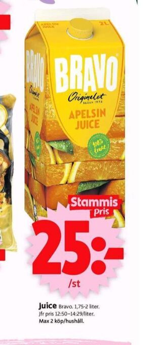 ICA Supermarket Bravo juice erbjuda