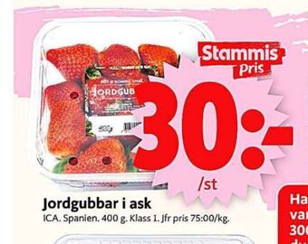 ICA Supermarket Ica jordgubbar erbjuda