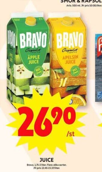 ICA Maxi Bravo juice erbjuda