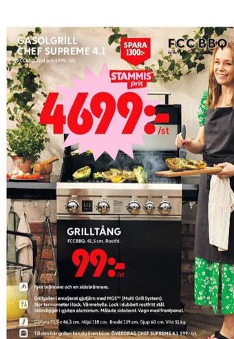 ICA Maxi Fcc bbq gasolgrill erbjuda