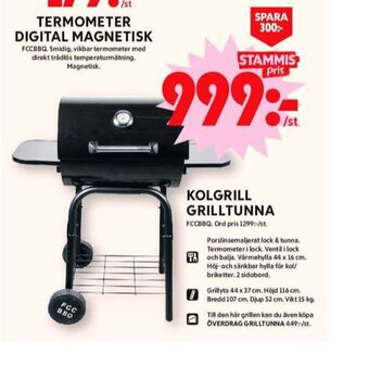 ICA Maxi Fcc bbq grill erbjuda