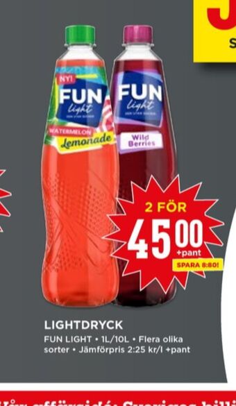 Willys Fun light lättdryck erbjuda