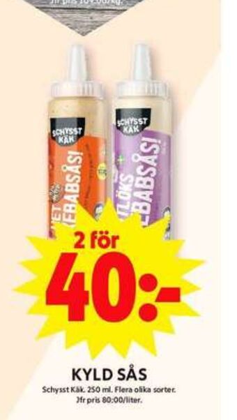 ICA Maxi Schysst käk såser erbjuda