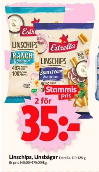 ICA Supermarket Estrella linschips erbjuda