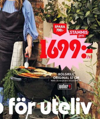 ICA Maxi Weber klotgrill erbjuda