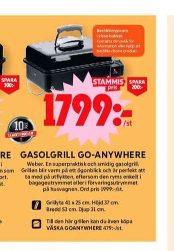 ICA Maxi Weber gasolgrill erbjuda