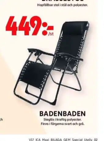 ICA Maxi Ica solstol erbjuda